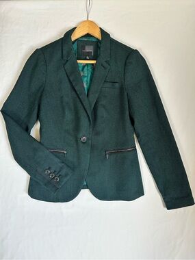 The Limited Dark Green Tailored Blazer